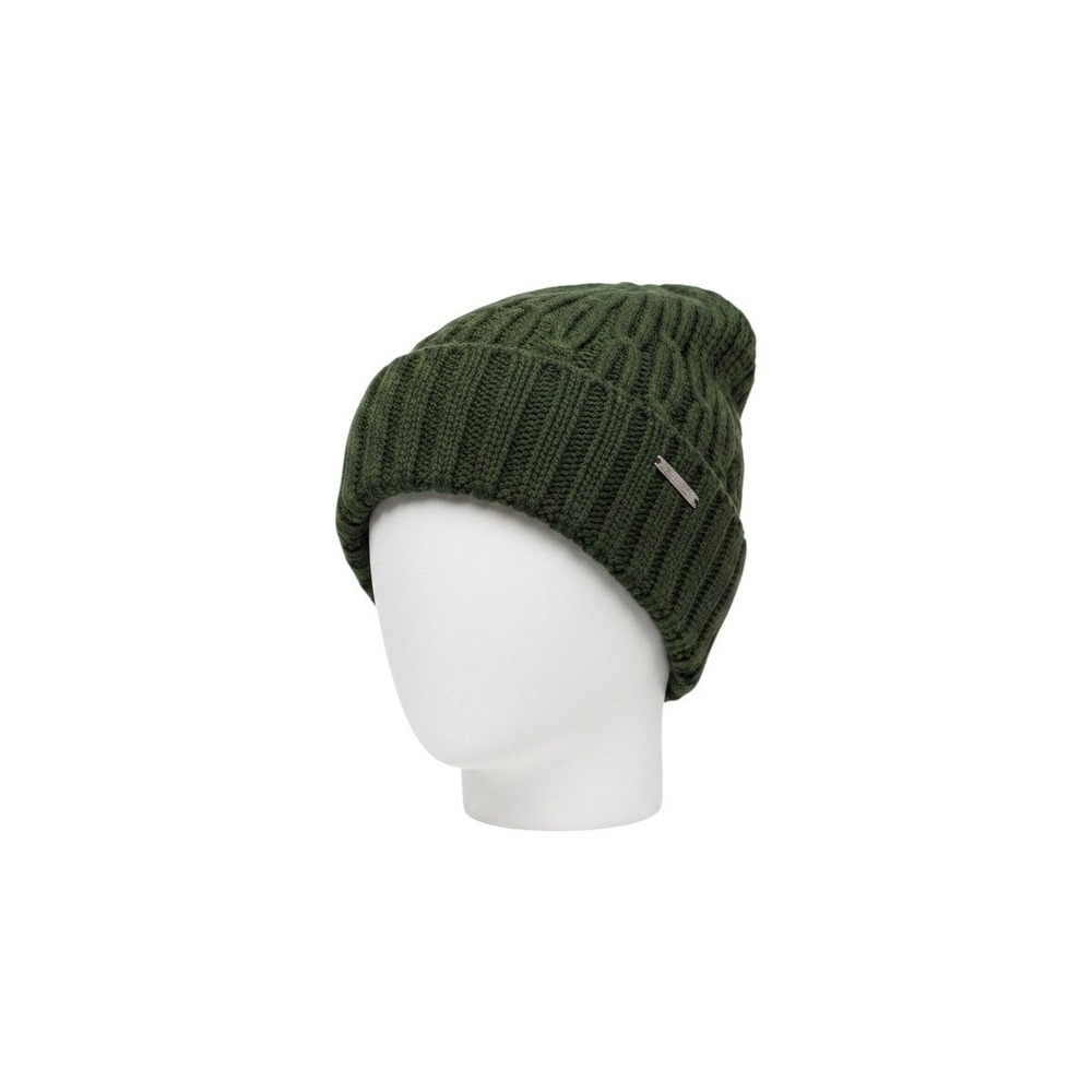 Michael‎ Kors Knit Beanie Hat Green Ribbed Cable Knit Logo Detail